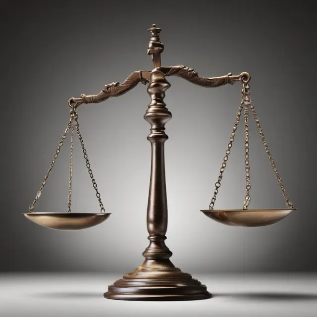 Justice scales balancing an unseen contract, emphasizing the significance of implied contracts in law