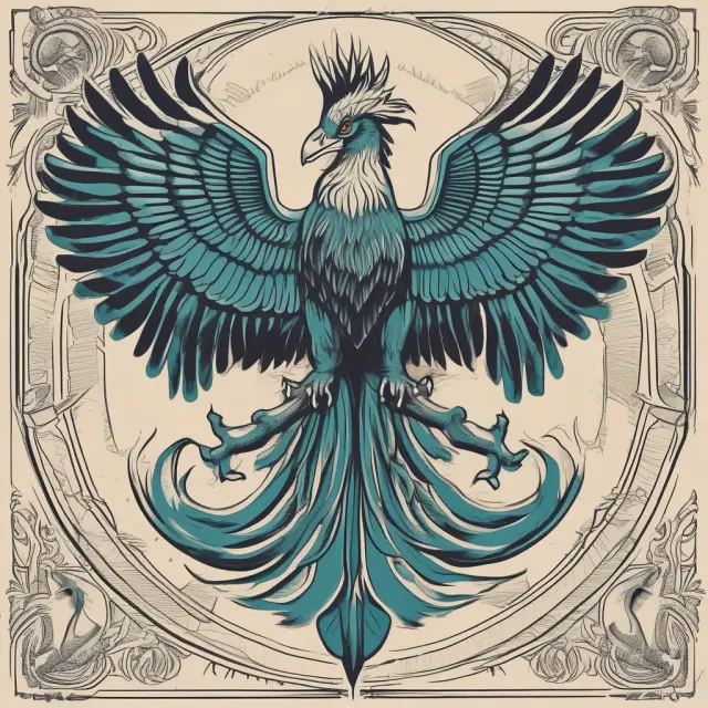 An Argentinean Phoenix emerging from protective tariffs, signifying the growth and challenges of import substitution industrialization.