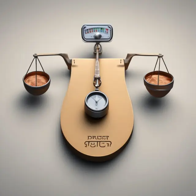 Scale comparing impression and click metrics, essential for evaluating reach and user engagement in digital marketing.
