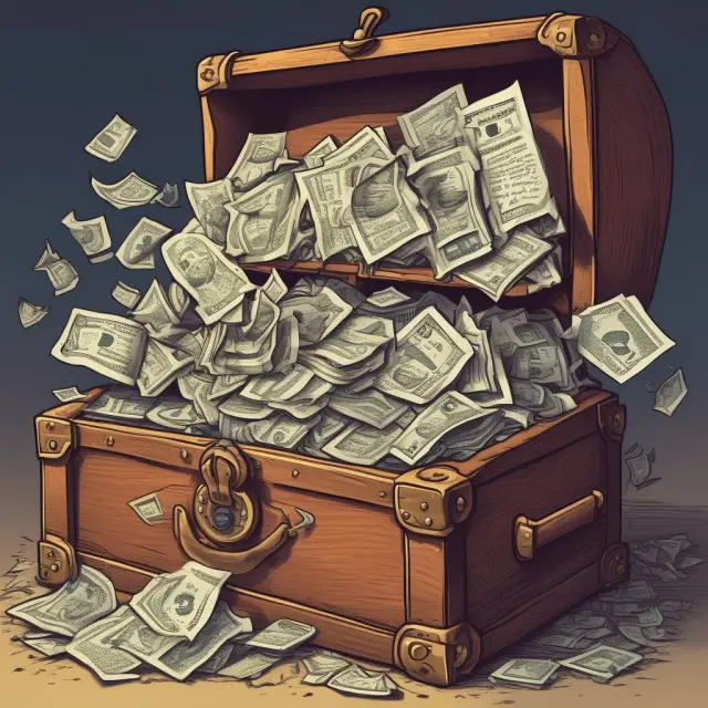 An ancient oracle holds a petty cash chest brimming with frequent questions about imprests and their answers