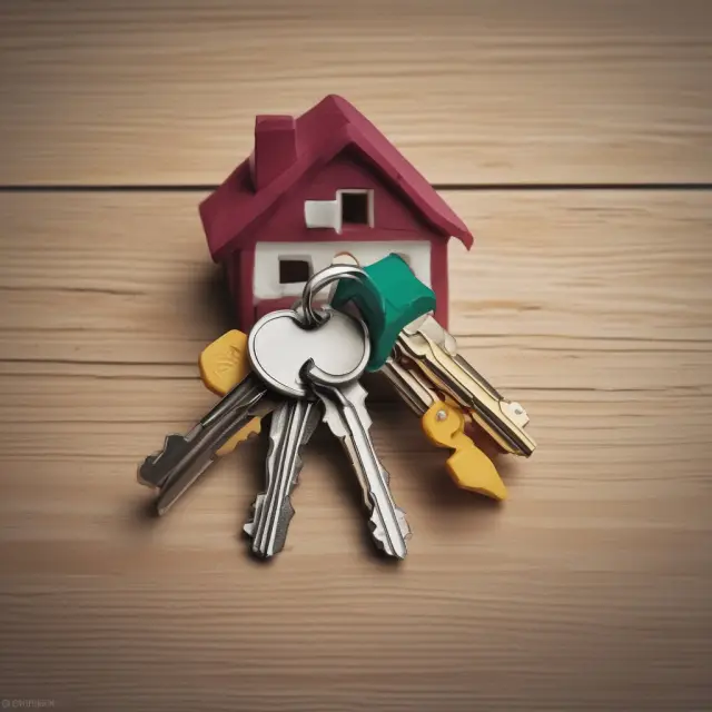 Escrow agent holding house keys, ensuring trust between buyers and sellers during a real estate transaction