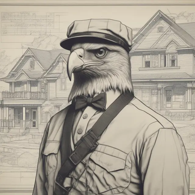 Home inspector carefully evaluating a property blueprint, ensuring a successful real estate transaction