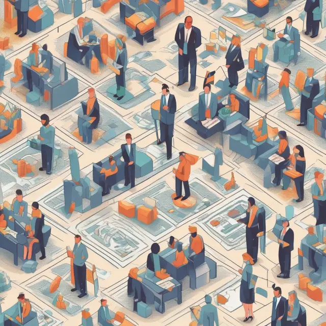 A mosaic made of various puzzle pieces representing in-house finance operations, including accounting, payroll, technology, and more.