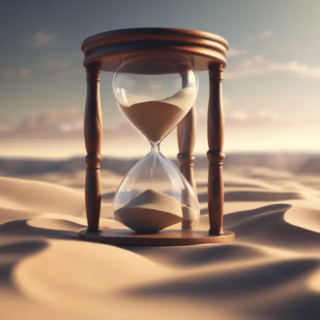 An hourglass representing incidence rates, where shifting sands signify the limitations and challenges in measuring and interpreting this metric.