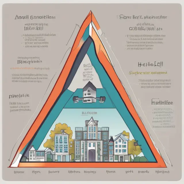 Visualization of three real estate appraisal methods - Income Approach, Comparison Approach, and Cost Approach.