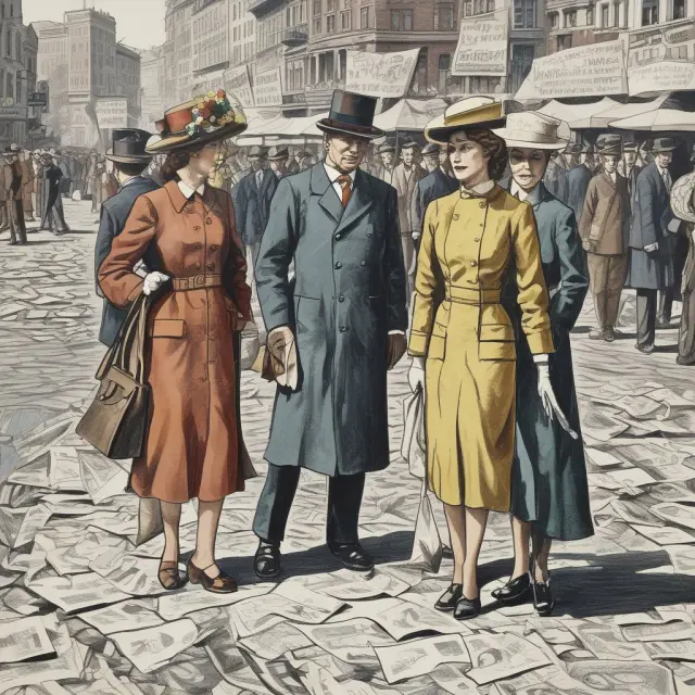 Waves symbolizing income disparities between genders in the labor market