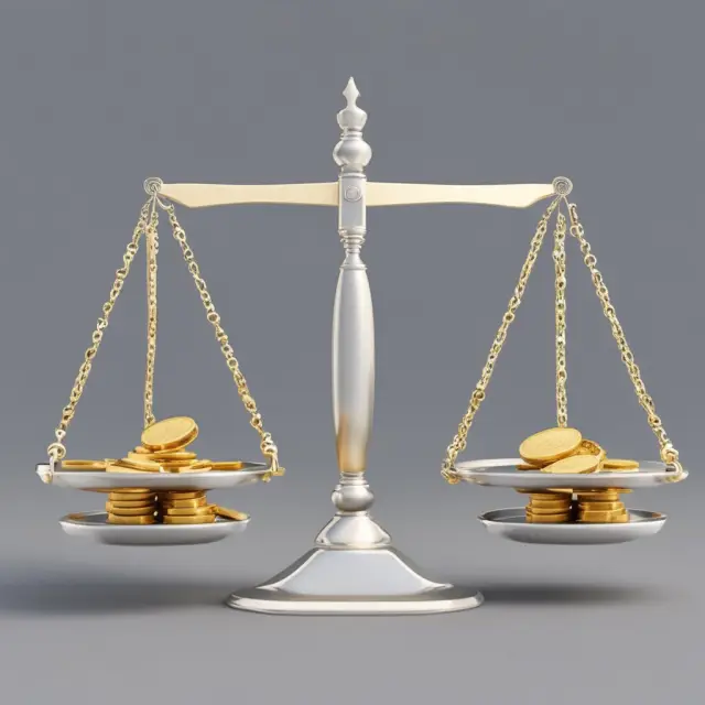 Gold coins signifying taxable income versus silver coins denoting excluded income on a balance scale.