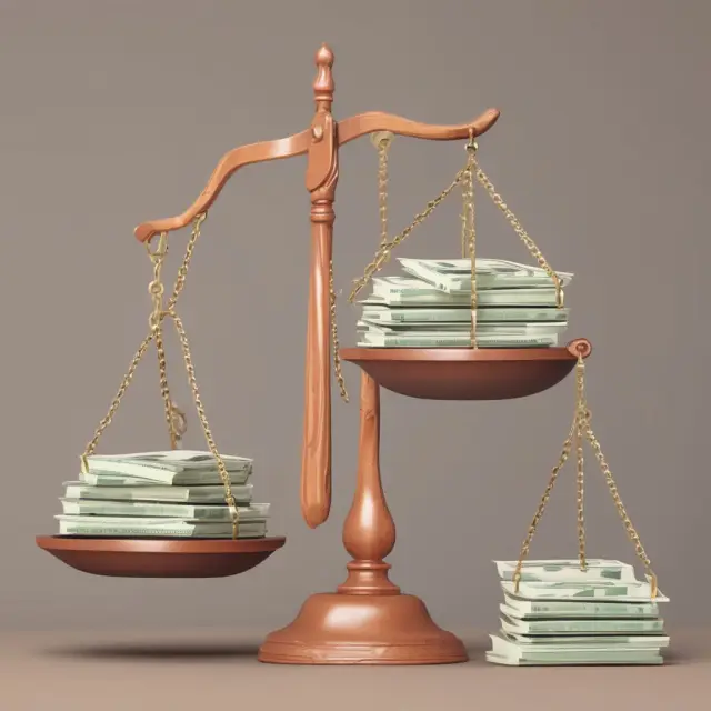 A set of scales balanced between gross, net, taxable, GAAP, earned, unearned, ordinary, capital gains, and tax-exempt income