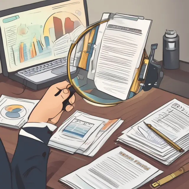 Lender scrutinizing a high credit score report to determine mortgage approval for income property investor