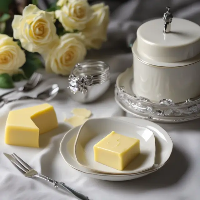 Table displays margarine and butter for inferior goods, a loaf of bread as a normal good, and a luxury diamond ring.