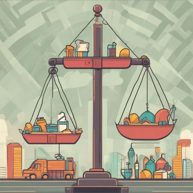 Visualizing the difference in consumer response to income and price changes through a balance scale