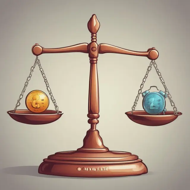 An entrepreneur holds a set of scales, considering different state options to strike the perfect balance between favorable business laws and personal goals