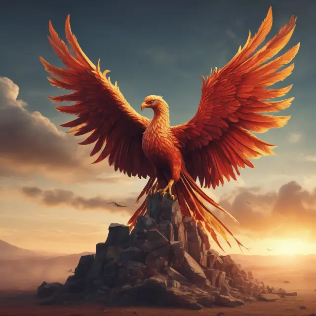 Phoenix rising, illustrating the importance of term limits in promoting growth, innovation, and accountability within businesses and politics.