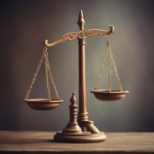 Scales of Justice balanced with property lease contracts represent fair and equitable indemnity responsibilities for landlords and tenants.