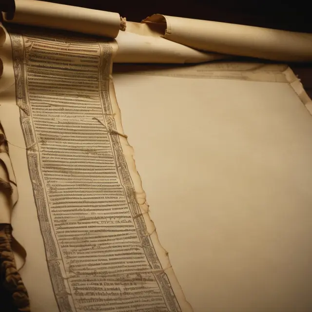 An ancient scroll illustrating a bond offering