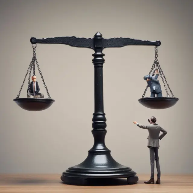 An image of scales with one side representing a solitary entrepreneur and the other an independent contractor, highlighting their differences in finance and investment careers