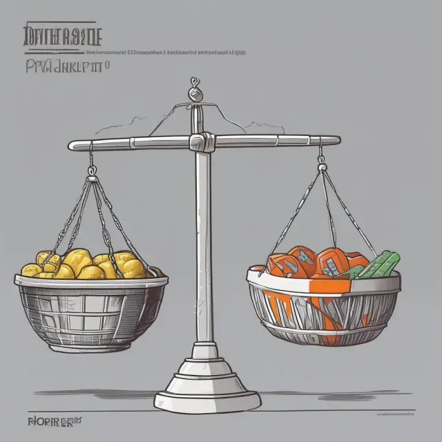 An indexed scale weighing the balance between inflation and workers