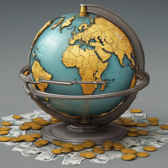 Visualization of wage (gold) and tax (silver) adjustments using regional price parities to ensure equitable distribution across areas.