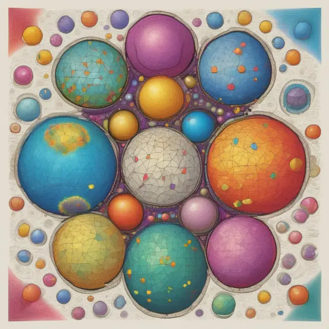 Vibrant kaleidoscope image showcasing diverse price indices symbolizing the economic sectors they represent
