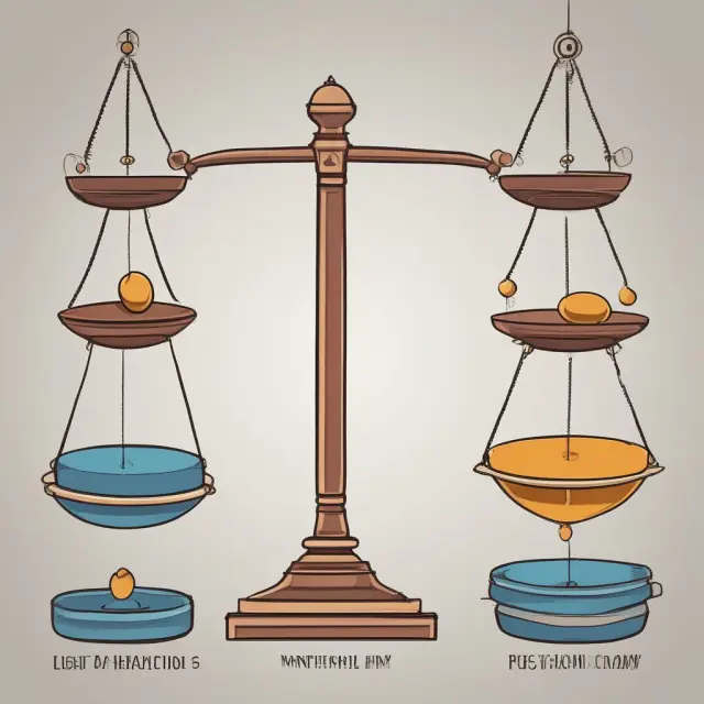 A trader skillfully balances scales adorned with index futures contracts, symbolizing the importance of managing margin requirements effectively in trading