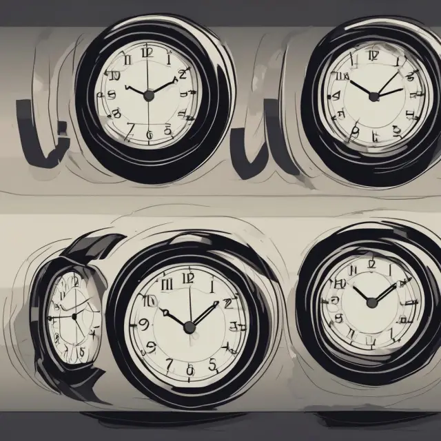 Three racing clocks symbolizing the time pressure of managing risks in index options: time decay, volatility, and counterparty.