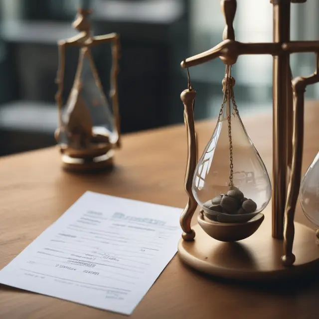 A dynamic hourglass pours financial assets onto a balance scale of stock exchange indices, representing real-time indicative net asset value (iNAV)