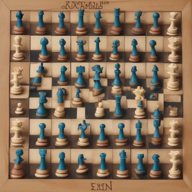 A chessboard featuring pieces symbolizing export-led (rook) and import-substituting industrialization (bishop), representing the evolution of economic strategies