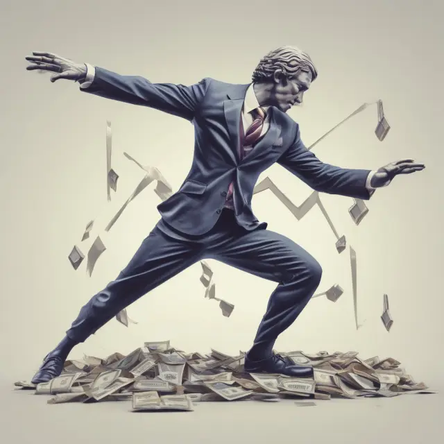 An investor navigates between actively managed strategies and passive investments, taking advantage of market inefficiencies for potential gains
