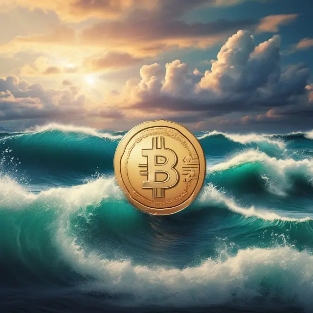 Two stylized accounting standards (IFRS, GAAP) on a surfboard riding economic inflation waves, depicting their distinct approaches to addressing hyperinflation