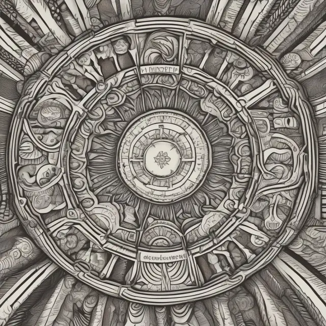 A kaleidoscope reflecting various economic realities, symbolizing inflation accounting