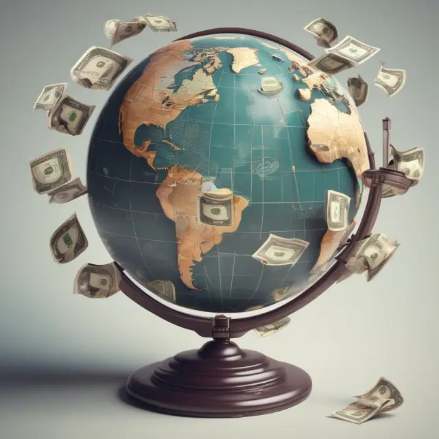Scales measuring international currency gains while accounting for local inflation rates
