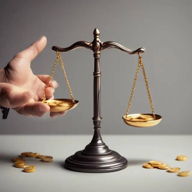 Gold coins representing nominal returns balanced against an hourglass symbolizing inflation in an image depicting inflation-adjusted returns