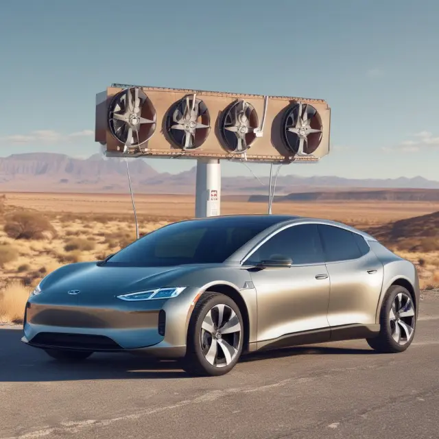 A metaphorical image of infrastructure as interconnected gears transforming into EV charging stations and bridges, symbolizing the integration and expansion of critical services.