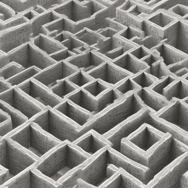 An intricate maze symbolizing the inherent risk in financial reporting and estimation processes