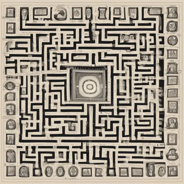 Maze illustration featuring symbols for Iowa, Kentucky, Maryland, Nebraska, New Jersey, and Pennsylvania representing inheritance taxes in each state.
