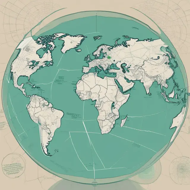 Five continents symbolizing INSEAD