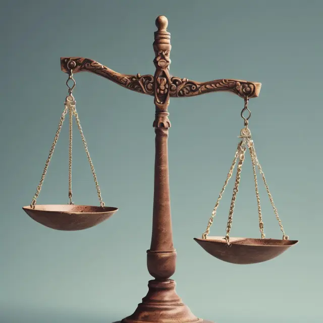 Scales balancing retirement savings contributions and in-service withdrawals, with tax implications depicted as a flowing river