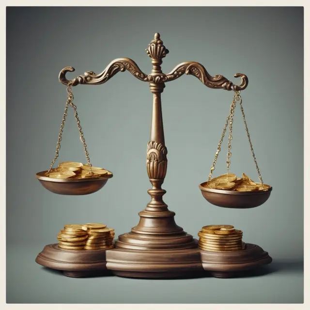 Scales represent the balance of IRS guidelines, while a clock face shows reporting deadlines for in-service withdrawals