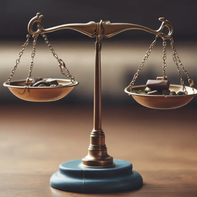 A balance scale weighing the pros and cons of in-service withdrawals against retirement savings, with retirement account logos atop each side.