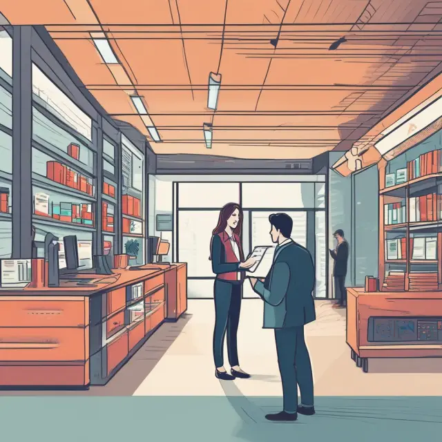 A stylized digital bridge symbolizes the connection between inside sales teams and both companies and customers, enhancing communication and driving growth.