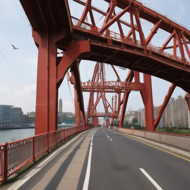 Institute for Supply Management symbolized as a sturdy bridge, connecting businesses with suppliers and fostering strong partnerships