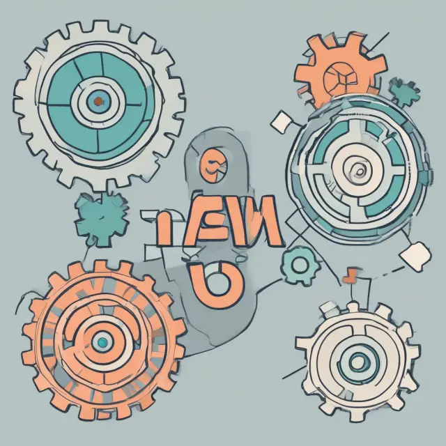 Two interconnected gears representing ISM