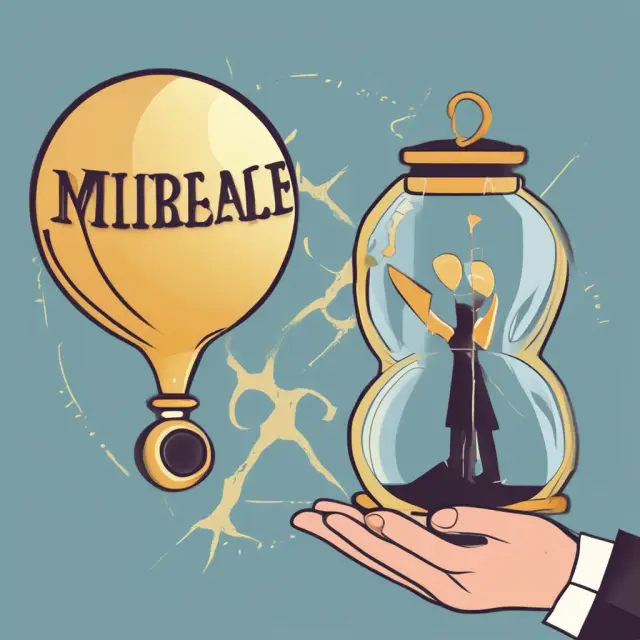 Person holding a key and hourglass, representing insurable interest and controlling moral hazard risks