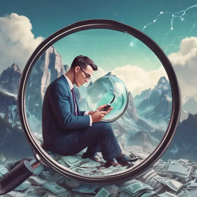 An AI underwriter analyzing vast amounts of data through advanced technology to assess risk and determine pricing for insurance companies