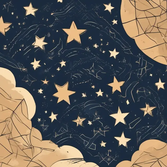 A starry night sky representing intangible assets: brand names, trademarks, patents, copyrights, trade secrets, and goodwill
