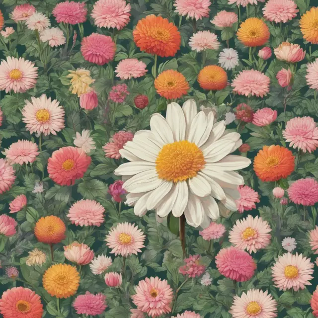An image of an enchanting garden filled with flowers symbolizing intangible assets like goodwill, trademarks, patents, and brand recognition