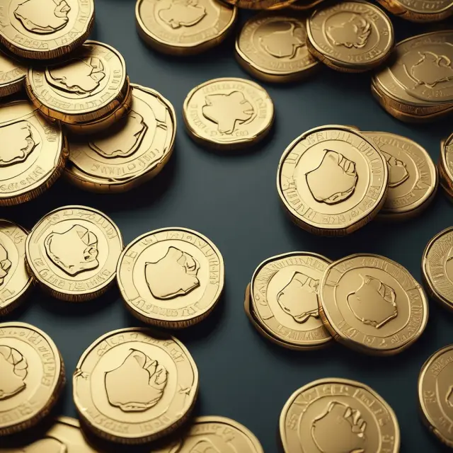 Banks exchange gold coins, symbolizing interbank deposits and loans for managing liquidity