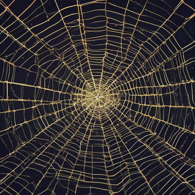 A cosmic spiderweb radiates out from MasterCard