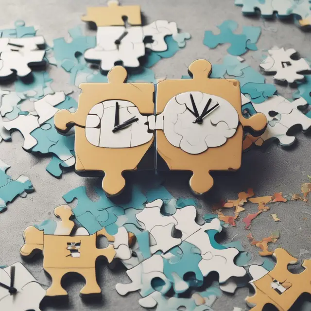 Banks exchanging puzzle pieces representing transactions under T+2 interbank settlement process