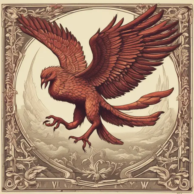 A mythical Phoenix feeds on a vibrant economy, representing the transformative influence of the interbank rate